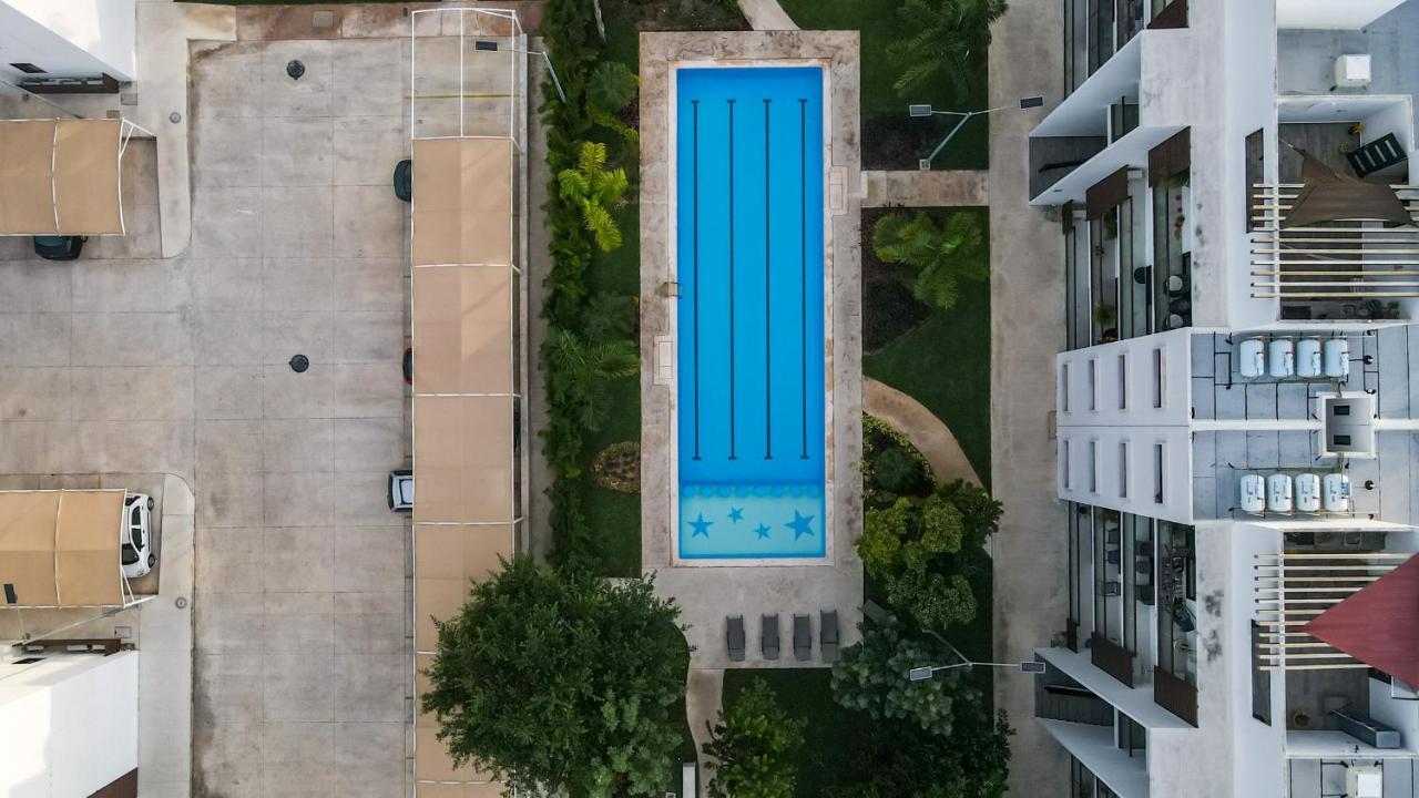 Departamento Lirios Residencial Para 5 Alberca Cancún Esterno foto